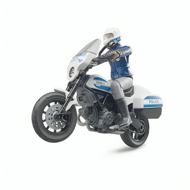 Moto Lineal Dui Scrambler & Policía Escala 1:16 - KATZER